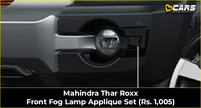Mahindra Thar Roxx Front Fog Lamp Applique Set